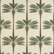 Schumacher A Palm Is A Palm Sisal Daylight Evergreen Wallpaper