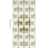 Schumacher A Palm Is A Palm Sisal Daylight Evergreen Wallpaper