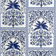 Schumacher Amazonas Mystique Tropical Shades Of Blue Wallpaper