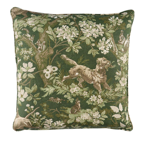 Schumacher Hound Meadow Forest 20" x 20" Pillow