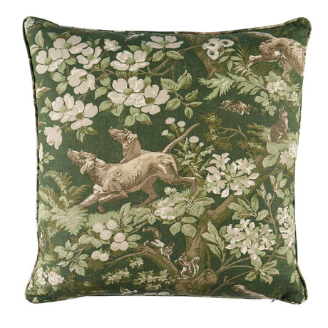 Schumacher Hound Meadow Forest 20" x 20" Pillow
