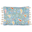 Schumacher Peggy Paisley Azure 16" x 12" Pillow