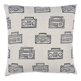 Schumacher Ode Charcoal 16" x 16" Pillow