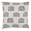 Schumacher Ode Charcoal 16" x 16" Pillow
