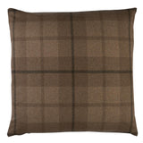 Schumacher Buckskin 20" x 20" Montana Wool Plaid Pillow
