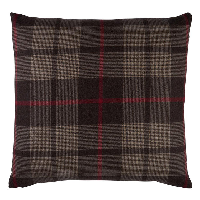 Schumacher Java 22" x 22" Montana Wool Plaid Pillow