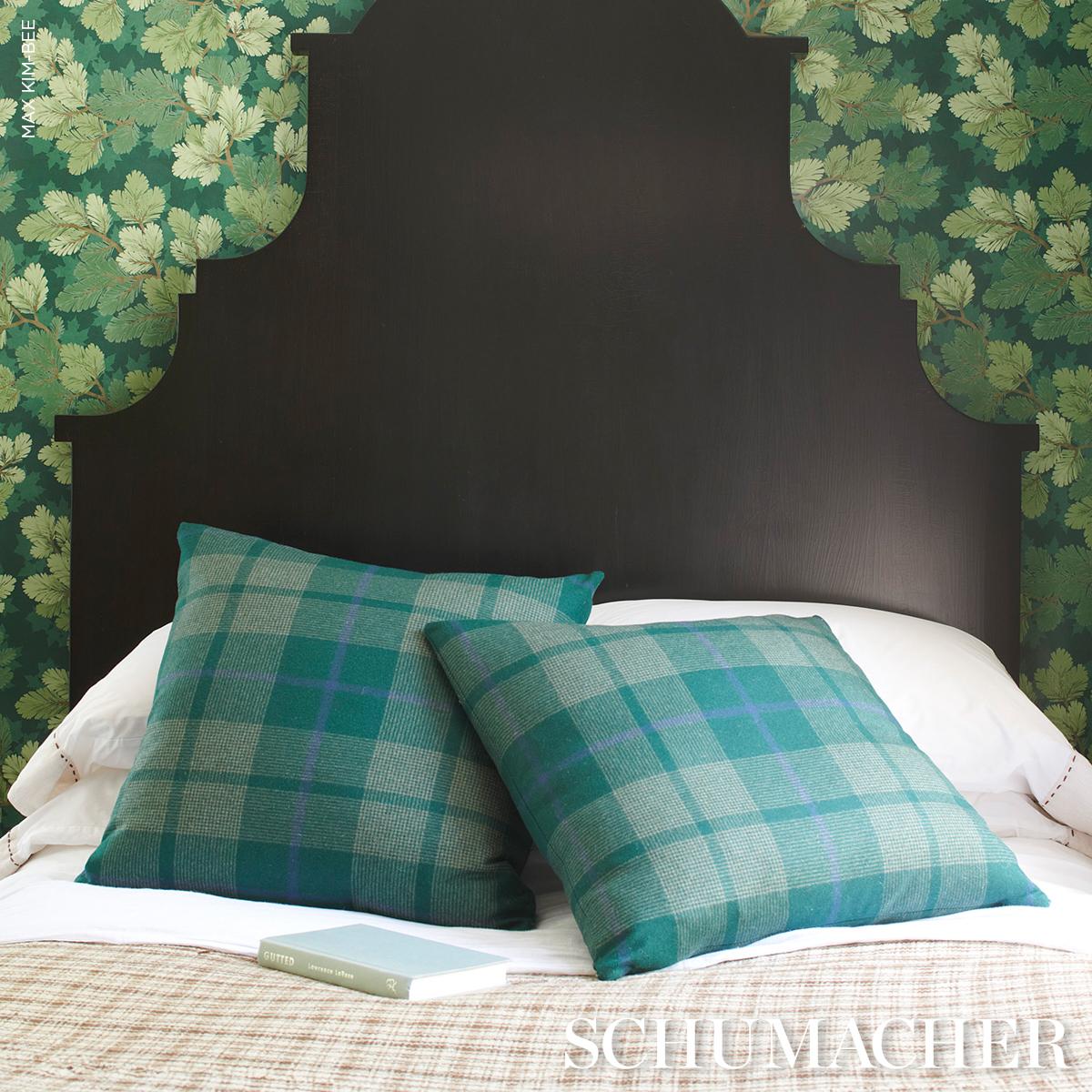 Schumacher Hunter 18" x 18" Montana Wool Plaid Pillow