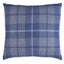 Schumacher Slate 18" x 18" Montana Wool Plaid Pillow