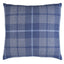 Schumacher Slate 22" x 22" Montana Wool Plaid Pillow
