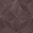 Seabrook Estrella Glazed Plum Wallpaper