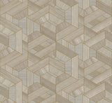 Seabrook Linnea Antiqued Silver Wallpaper