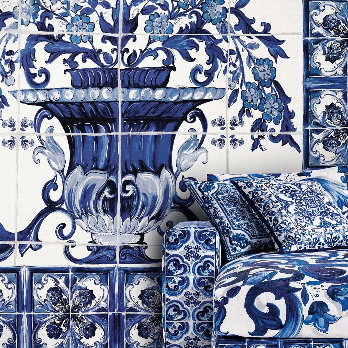 Seabrook Vase Mediterraneo Mural Frederico Mural