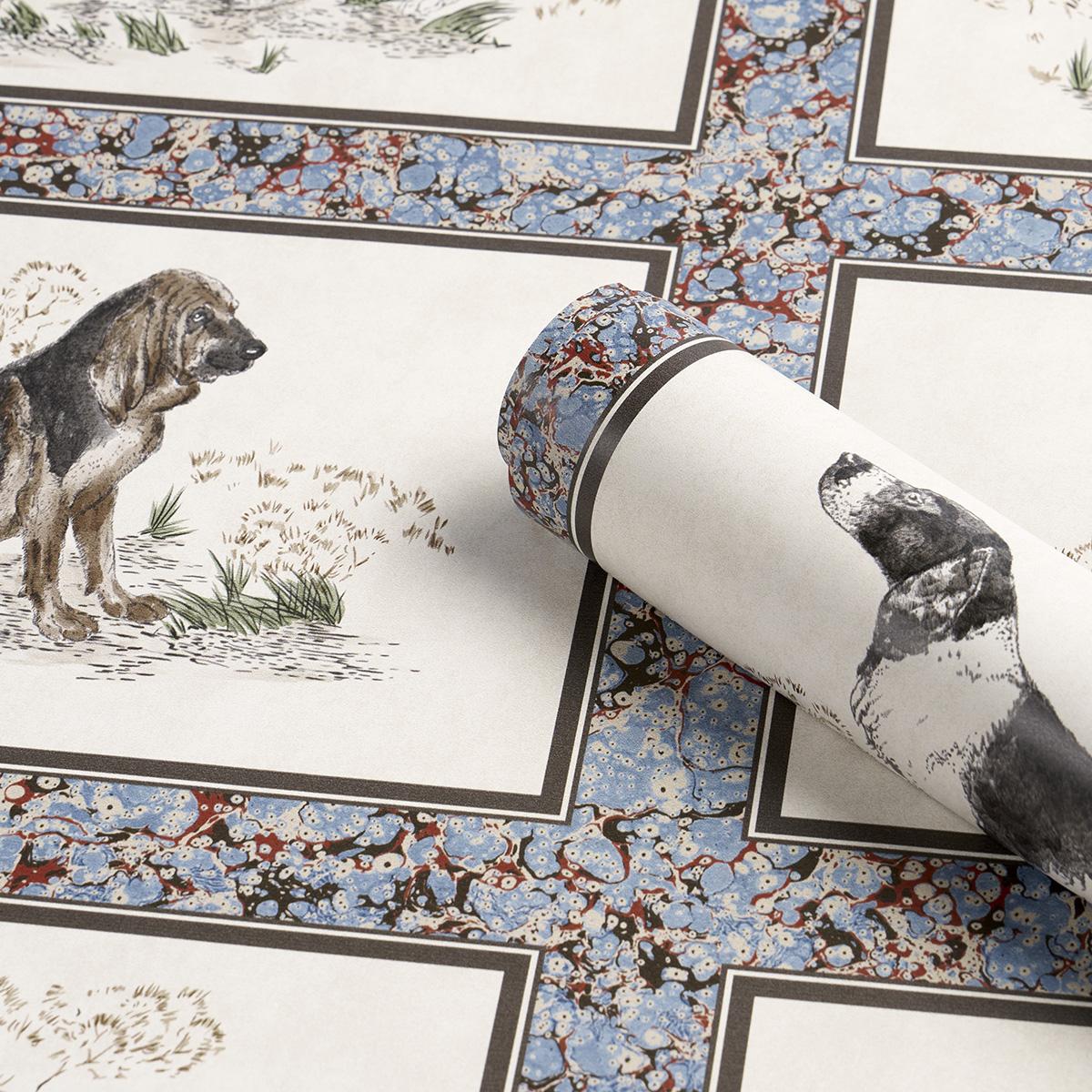 Schumacher Chasers Legacy Slate Wallpaper – DecoratorsBest
