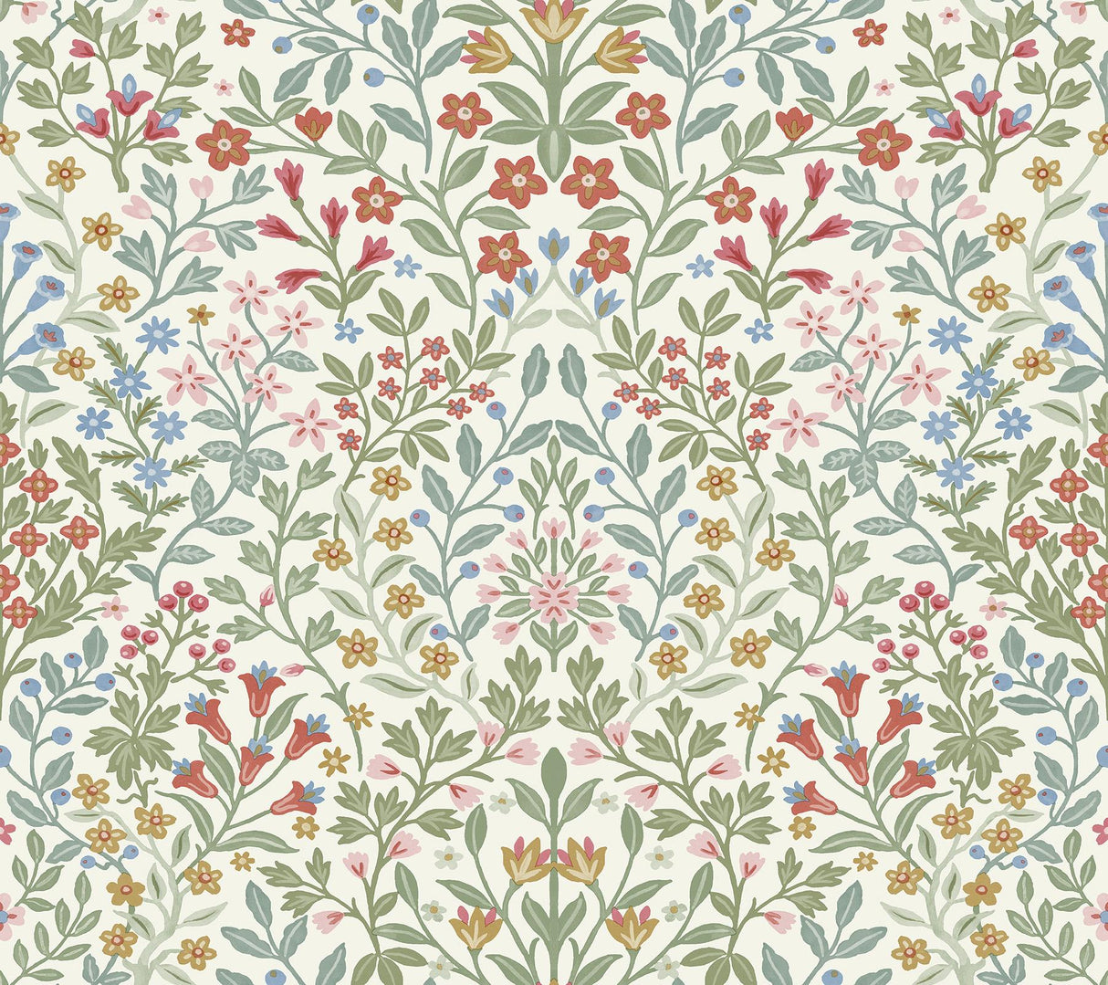 Magnolia Home Garden Terrace White Wallpaper