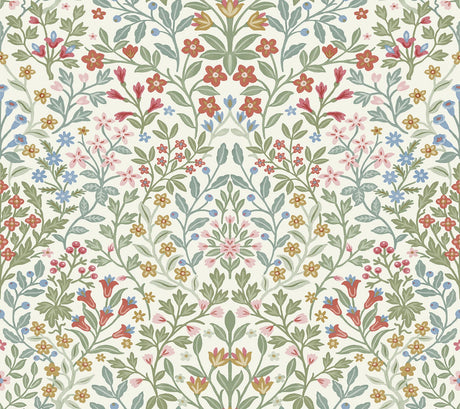 Magnolia Home Garden Terrace White Wallpaper