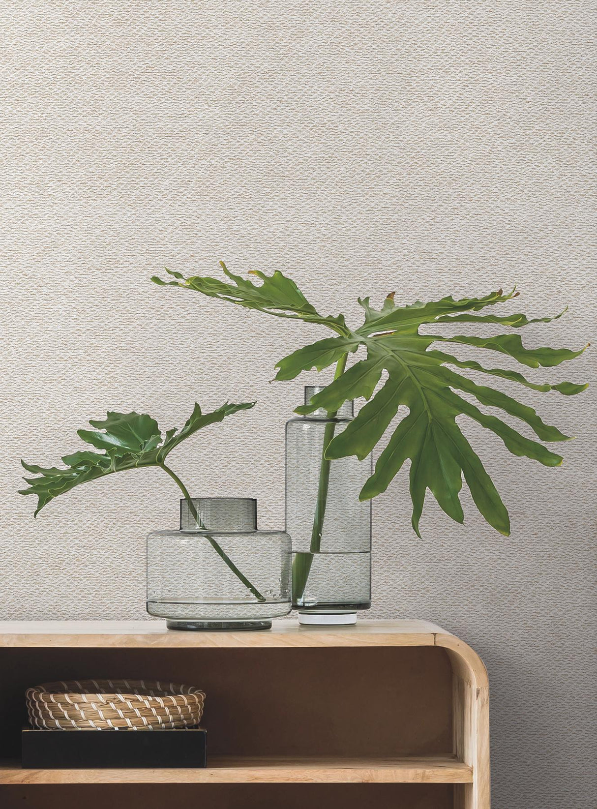 Magnolia Home Paper Yarn White Wallpaper