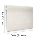 Magnolia Home Paper Yarn White Wallpaper