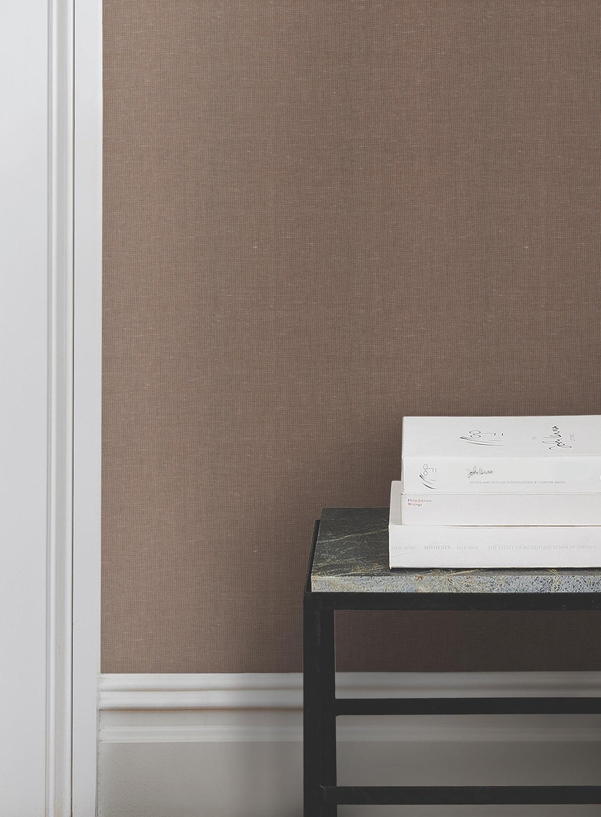 Magnolia Home Crosshatch String Brown Wallpaper