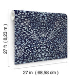 Magnolia Home Garden Terrace Blue Wallpaper