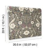 Magnolia Home Colette Grey Wallpaper