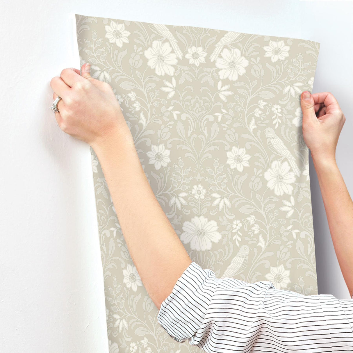 Magnolia Home Colette Beige Wallpaper