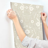 Magnolia Home Colette Beige Wallpaper