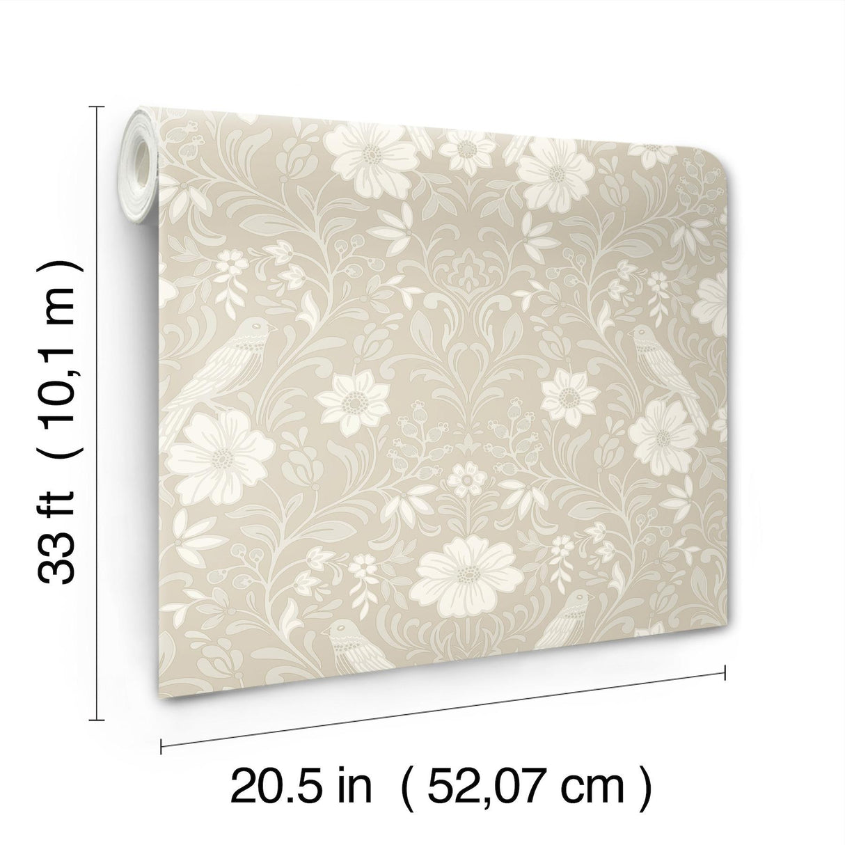 Magnolia Home Colette Beige Wallpaper