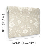 Magnolia Home Colette Beige Wallpaper