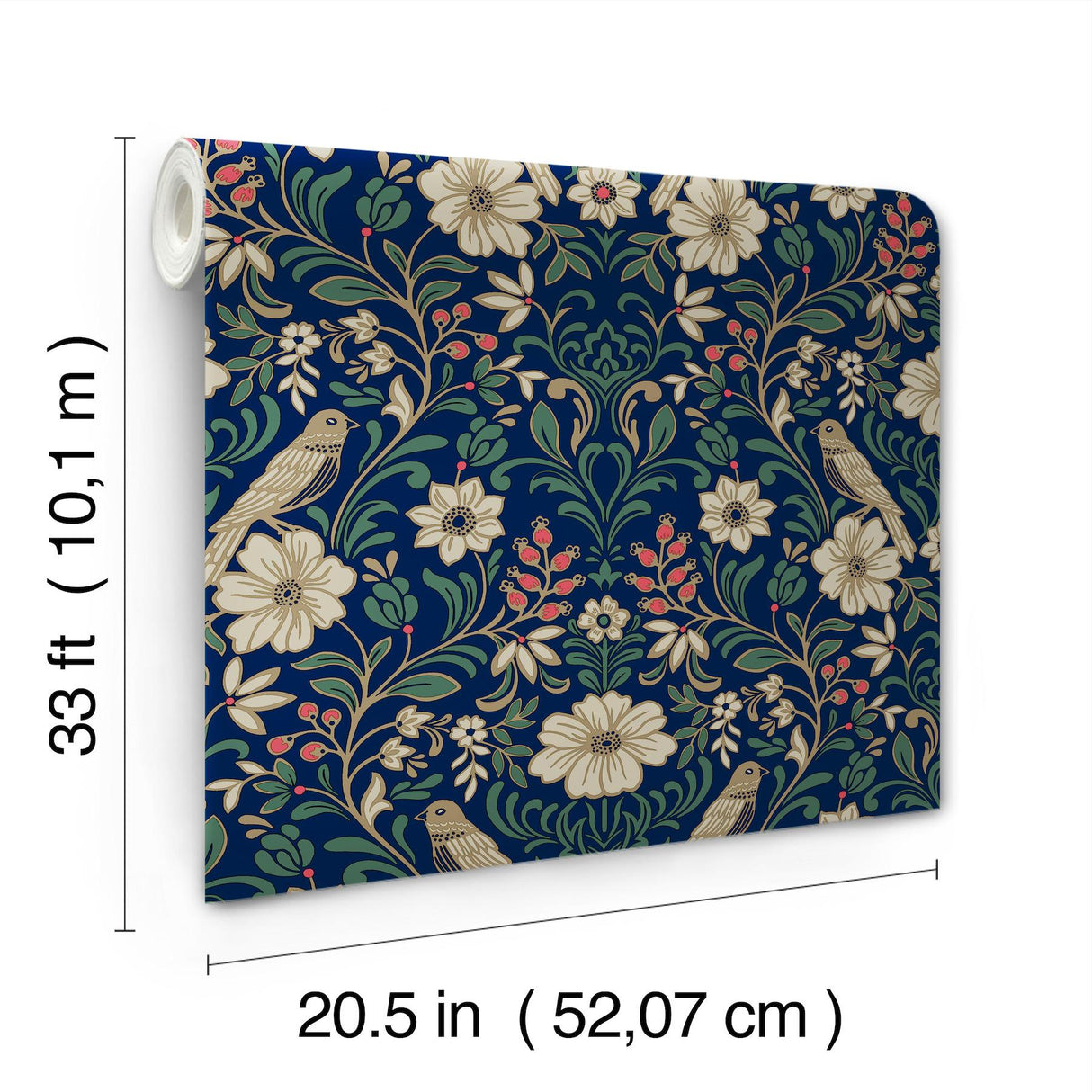 Magnolia Home Colette Blue Wallpaper