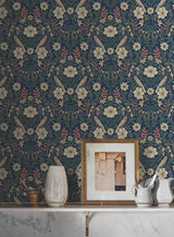 Magnolia Home Colette Blue Wallpaper