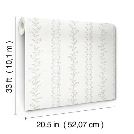 Magnolia Home Everleigh Grey Wallpaper