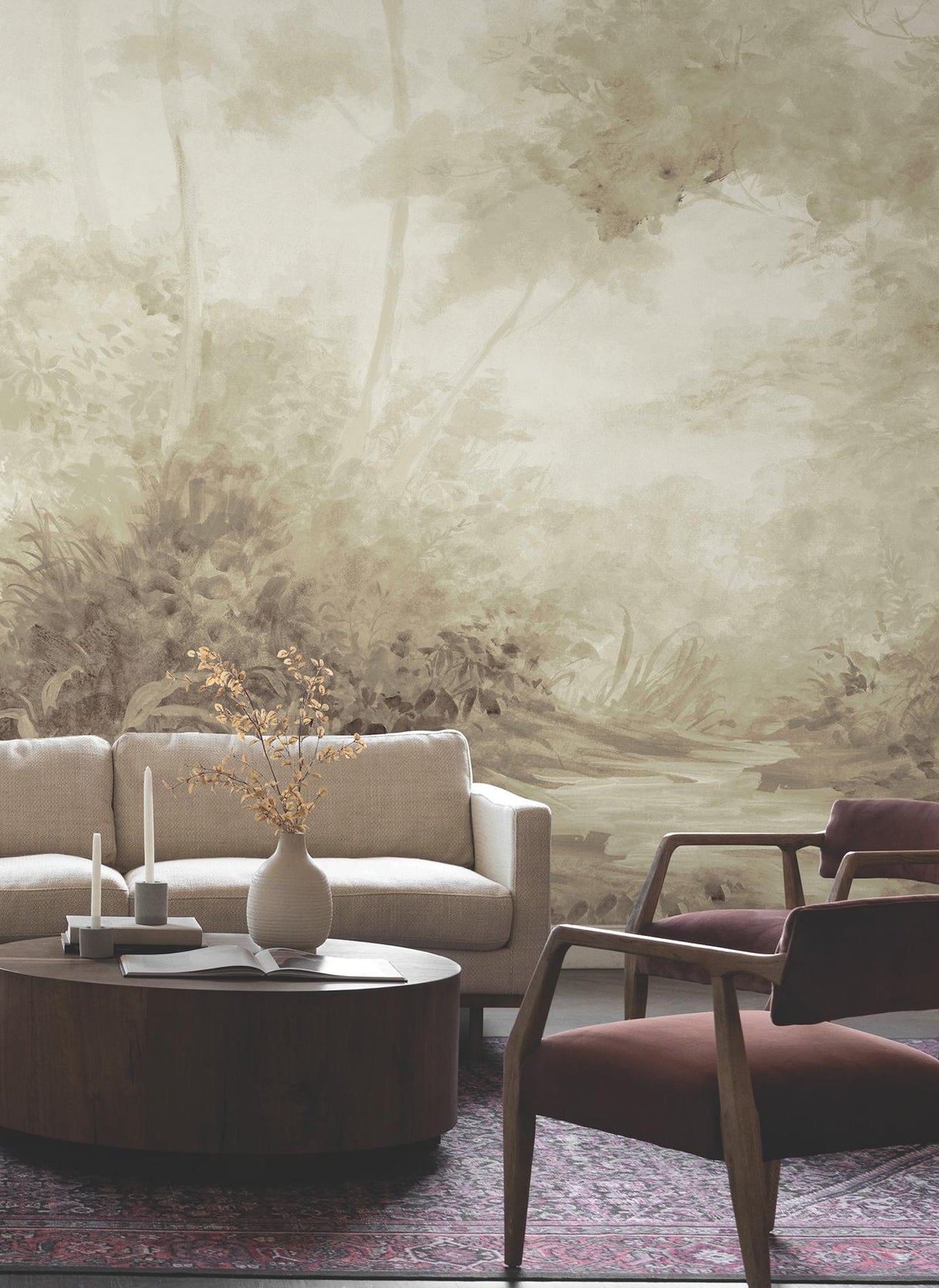 Magnolia Home Woodlands Wall Beige Mural