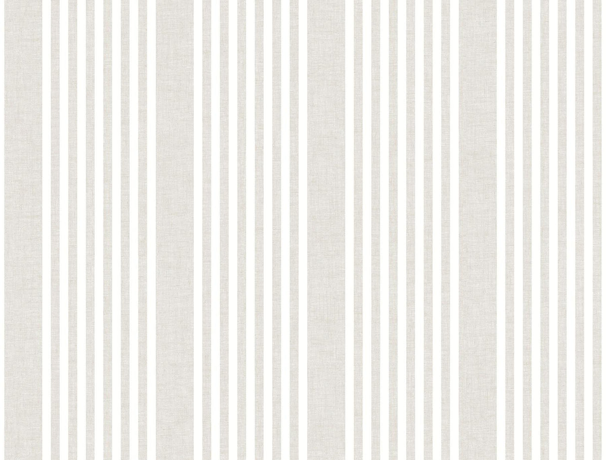 Magnolia Home French Linen Stripe Beige Wallpaper