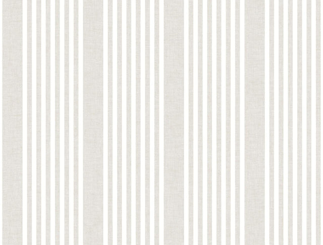 Magnolia Home French Linen Stripe Beige Wallpaper