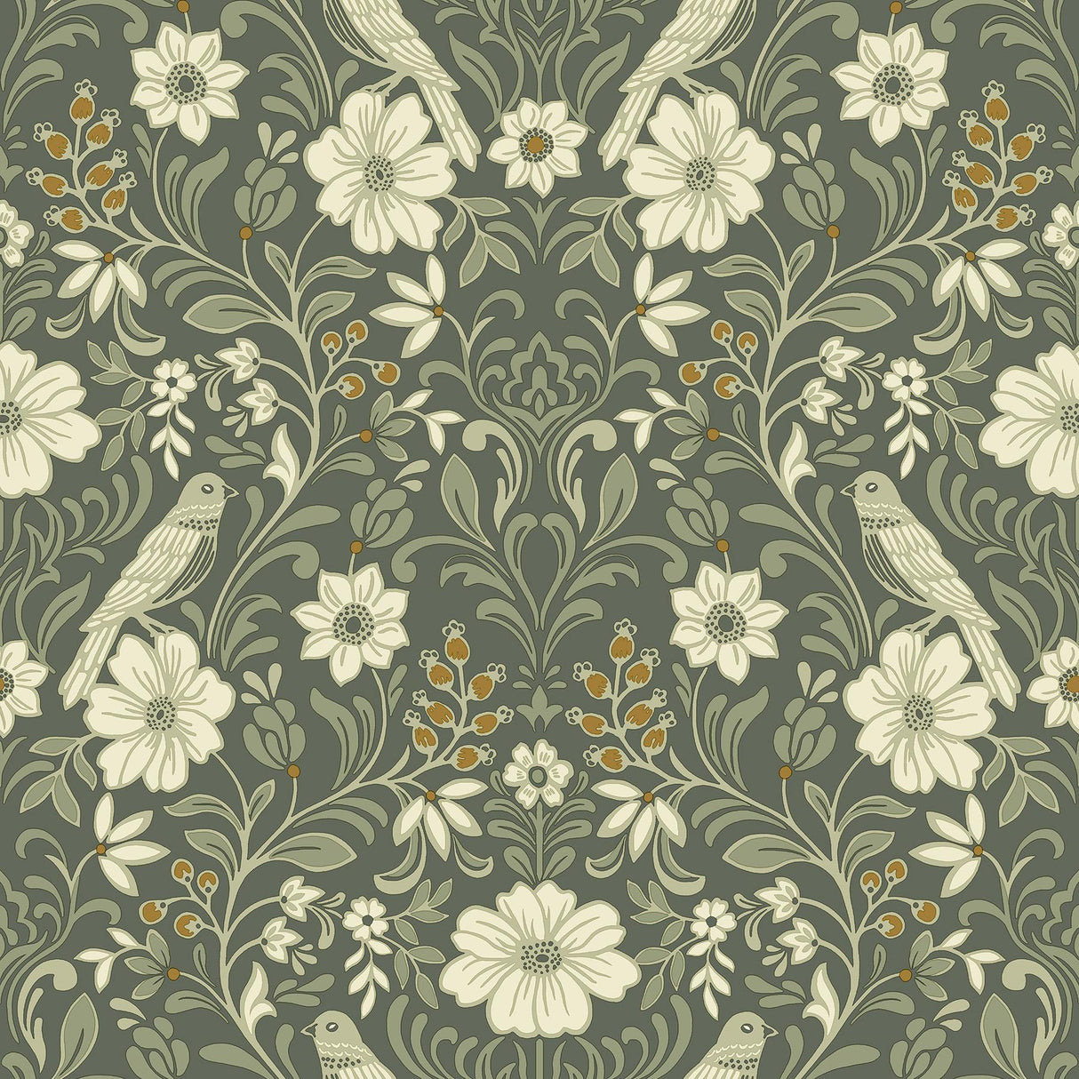 Magnolia Home Colette Green Wallpaper