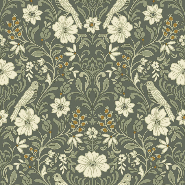 Magnolia Home Colette Green Wallpaper