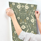 Magnolia Home Colette Green Wallpaper