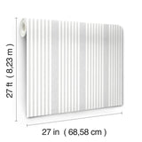 Magnolia Home French Linen Stripe Grey Wallpaper