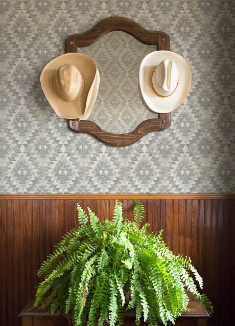 Brewster Home Fashions Montana Sapphire Wallpaper