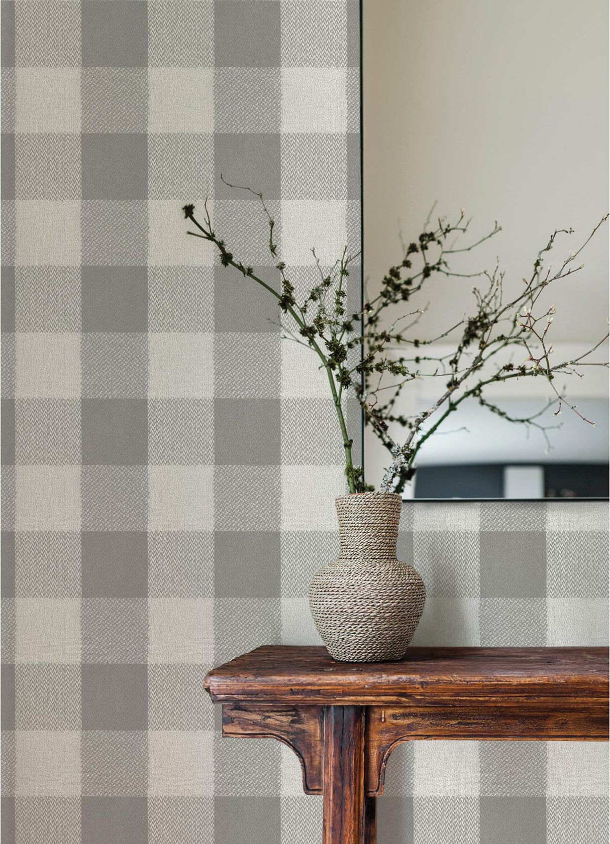 Brewster Home Fashions Lumberjack Grey Wallpaper
