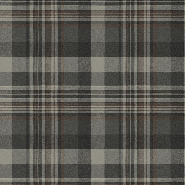 Brewster Home Fashions Dutton Plaid Charcoal Wallpaper