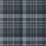Brewster Home Fashions Dutton Plaid Indigo Wallpaper