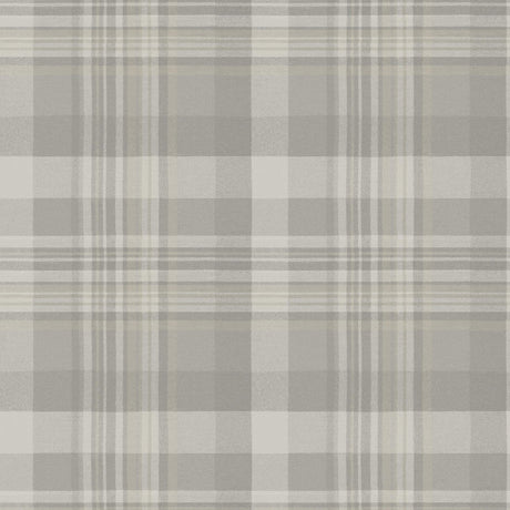 Brewster Home Fashions Dutton Plaid Grey Wallpaper