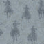 Brewster Home Fashions Stockman Silhouette Blue Wallpaper