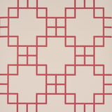 Schumacher Georgette Trellis Red Wallpaper