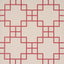 Schumacher Georgette Trellis Red Wallpaper
