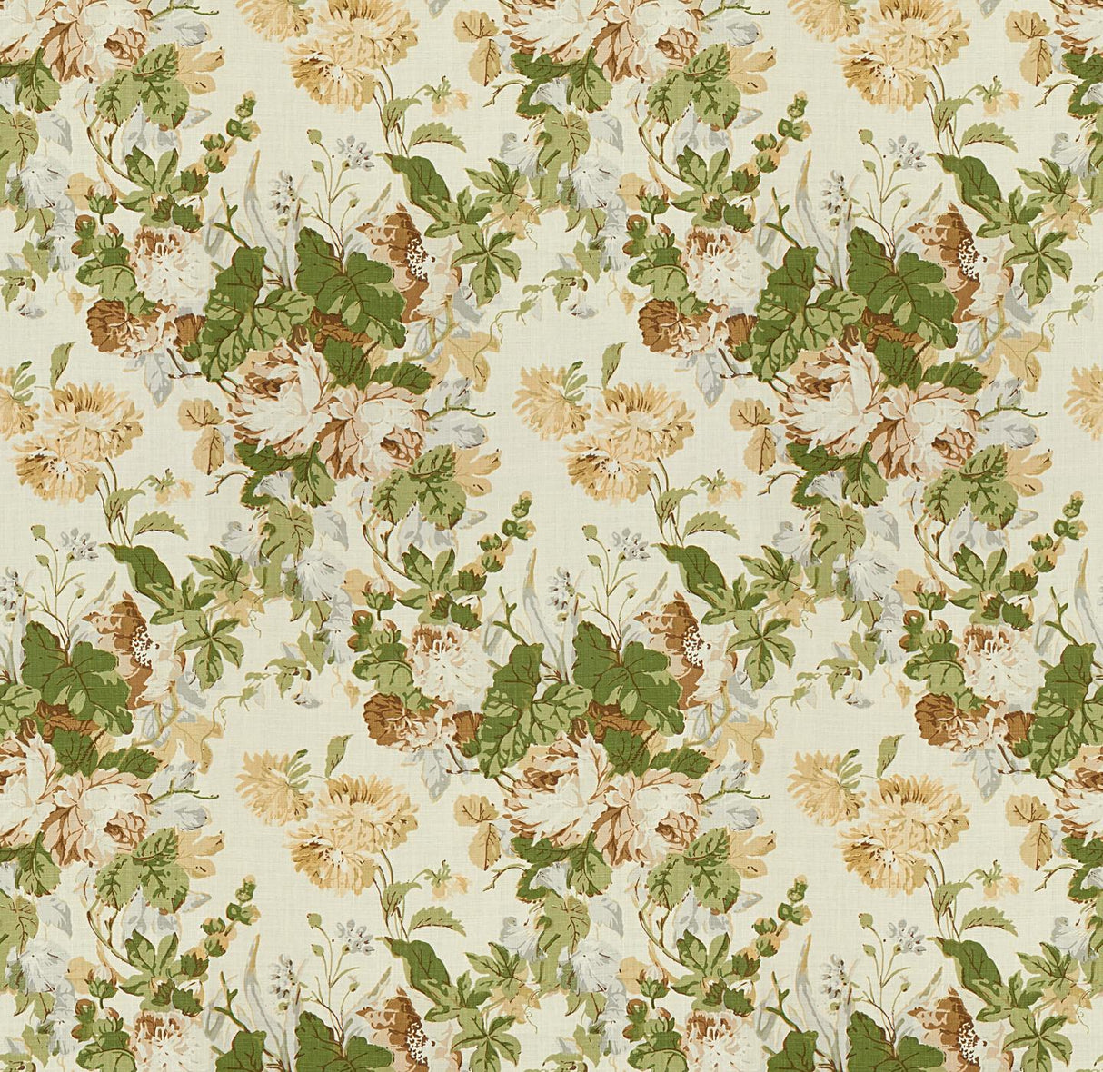 Lee Jofa MAISIE LINEN TAN/LEAF Fabric