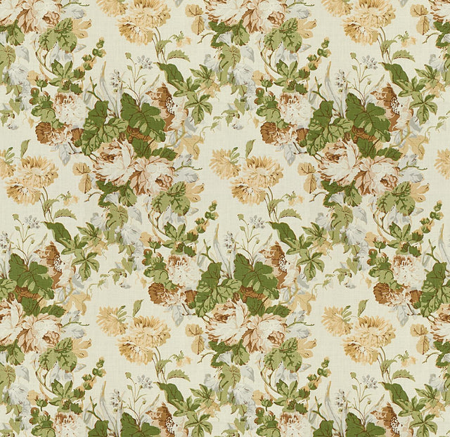 Lee Jofa MAISIE LINEN TAN/LEAF Fabric