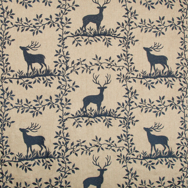 Lee Jofa CARIBOU EMB NAVY Fabric