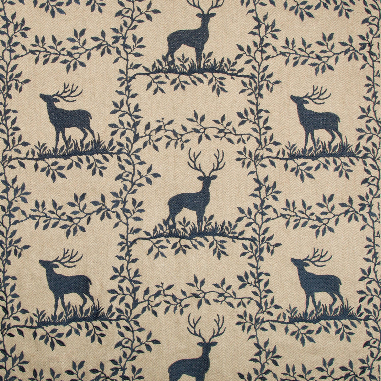 Lee Jofa CARIBOU EMB NAVY Fabric